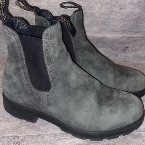 Gray Chelsea Boots